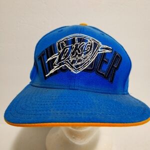 NBA Adidas Official Oklahoma City Thunder Hat Cap OKC Authentic - Blue & Yellow